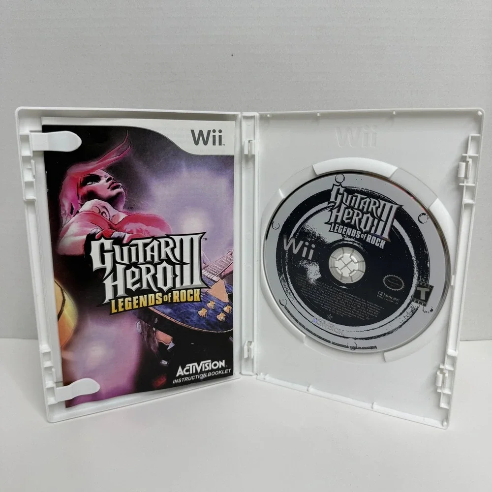 Guitar Hero III Legends of Rock Nintendo Wii Game with Manual CIB Activision